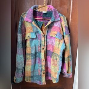 Bib! Women’s medium multi-color shacket